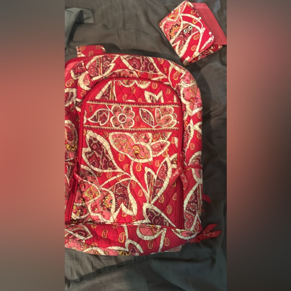 Vera Bradley travel/campus laptop backpack.
